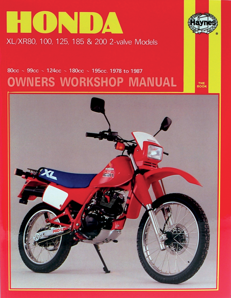 HAYNES Manual - Honda XL/XR 566