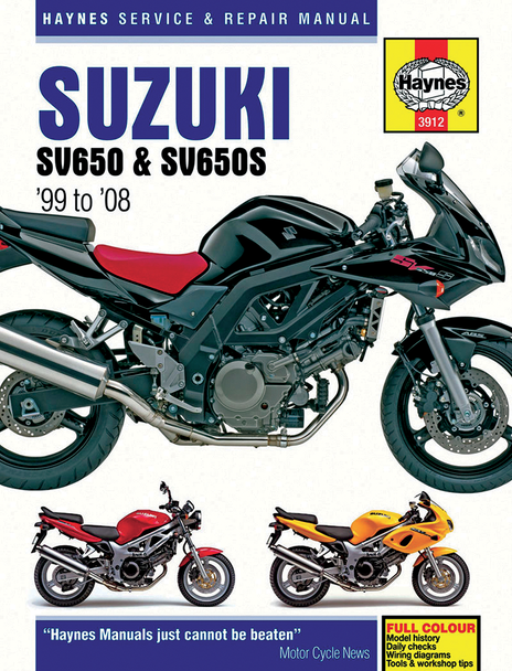 HAYNES Manual - Suzuki SV650 3912