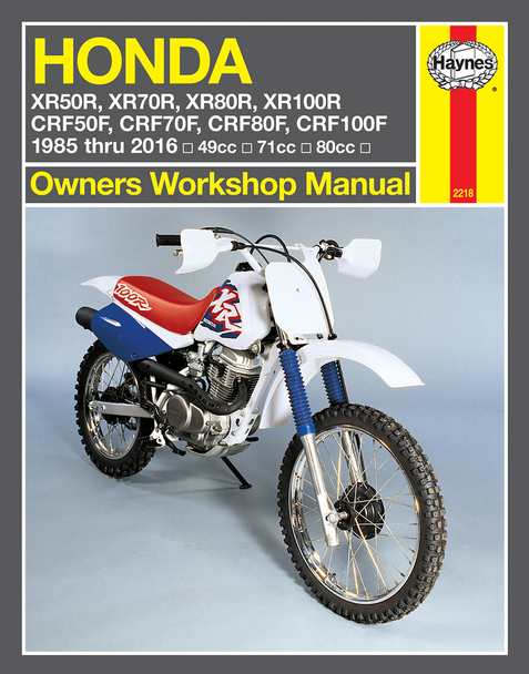 HAYNES Manual - Honda XR80R/XR100R 2218