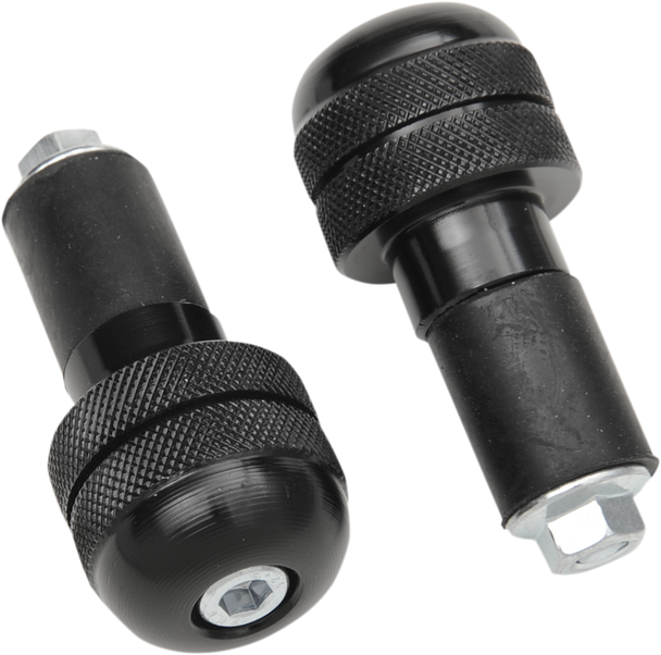 K&S TECHNOLOGIES Bar End - Anti-Vibrating - Black 15-6005