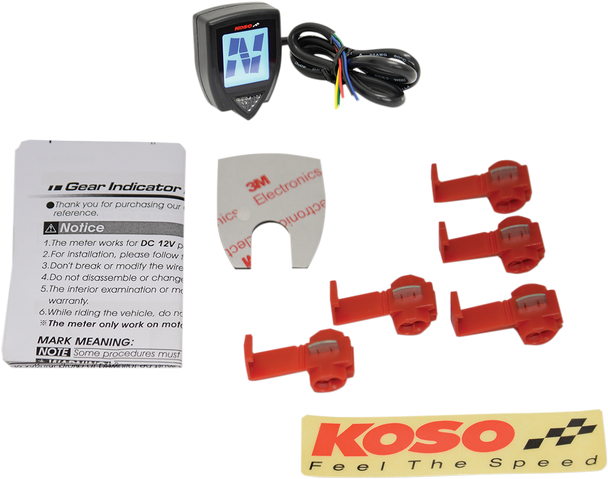 KOSO NORTH AMERICA Gear Indicator - 37 mm x 51 mm x 17 mm KN002000