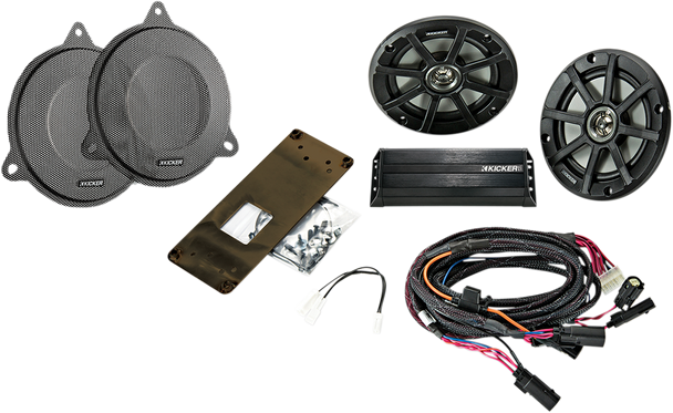 KICKER Speaker Kit - 6-1/2" - 4Ch Amp - '14+ FL 46HDS144