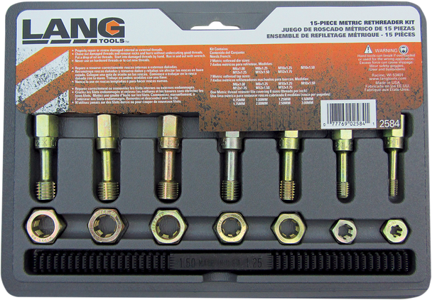 LANG TOOLS Thread Restorer Kit Metric 2584