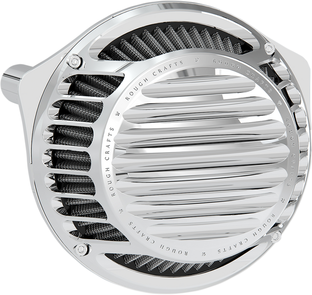 ROUGH CRAFTS Round Air Cleaner - Chrome RC-600-012