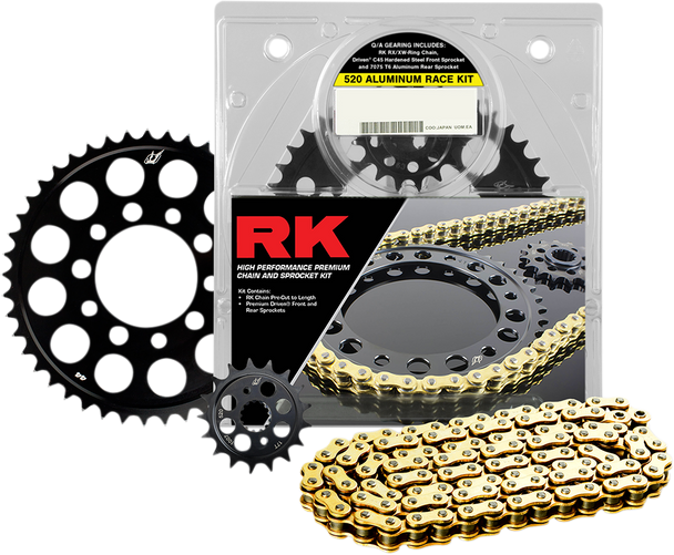 RK Aluminum Race Chain and Sprocket Kit - Kawasaki ZX-10R 2108-118DG