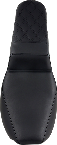 SADDLEMEN Step Up Seat - Passenger Lattice Stitched - Black 897-06-173