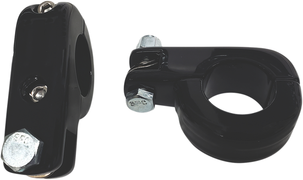 RIVCO PRODUCTS Clamps - 1-1/4" - Matte Black MV225MB