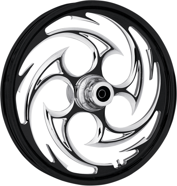 RC COMPONENTS Savage Eclipse Front Wheel - Single Disc/No ABS - Black - 21"x3.50"  - '00-'07 FLT 21350-9935-85E