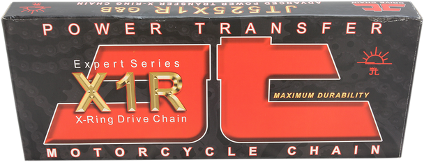 JT CHAINS 525 X1R - Heavy Duty X-Ring Sealed Drive Chain - Nickel - 120 Links JTC525X1RNN120R