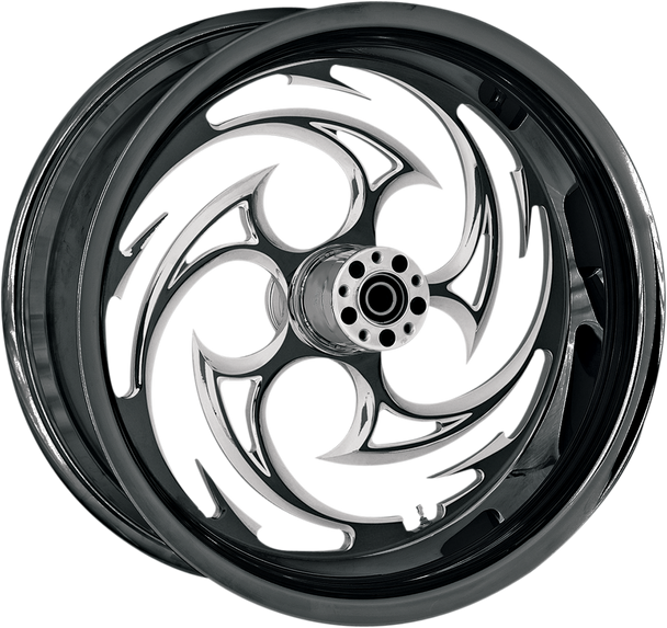 RC COMPONENTS Savage Eclipse Rear Wheel - Single Disc/No ABS - Black - 18"x4.25" - '02-'07 FLT 18425-9974-85E