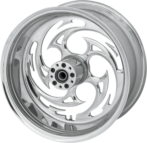 RC COMPONENTS Savage Rear Wheel - Single Disc/No ABS - Chrome - 18"x3.50" - '02-'07 FLT 18350-9974-85C
