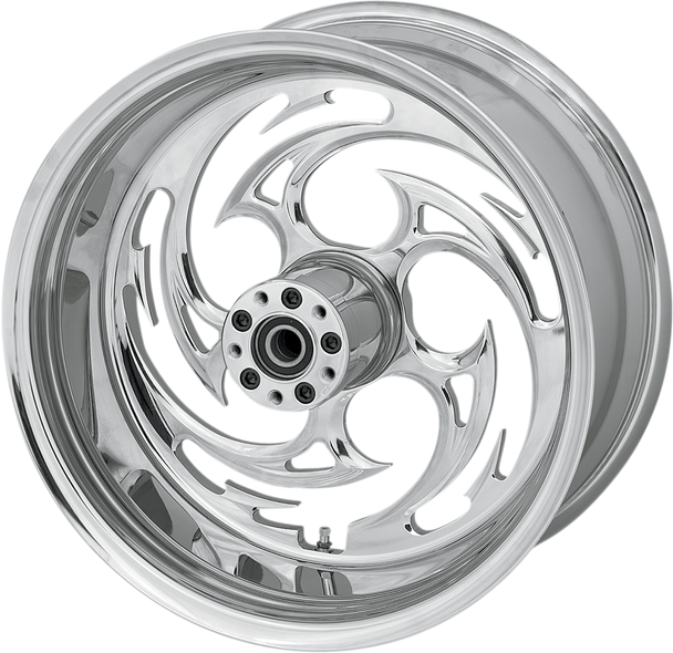 RC COMPONENTS Savage Rear Wheel - Single Disc/No ABS - Chrome - 16"x3.50" - '02-'07 FLT 16350-9974-85C