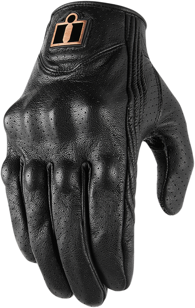 ICON Pursuit™ Classic Perforated Gloves - Black - Small 3301-3830