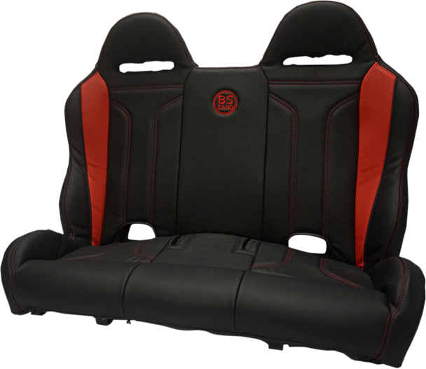 BS SANDS Performance Bench Seat -  Black/Red PEBERDDTX