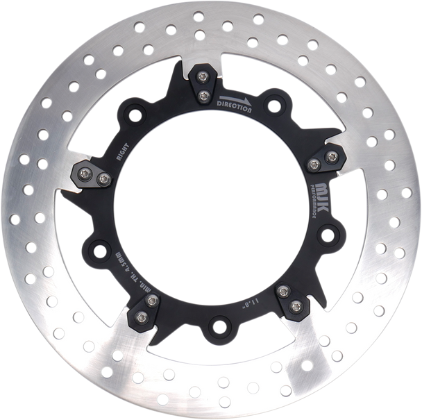 MJK PERFORMANCE Enforcer Brake Rotor - 11.8" - Black P-4655