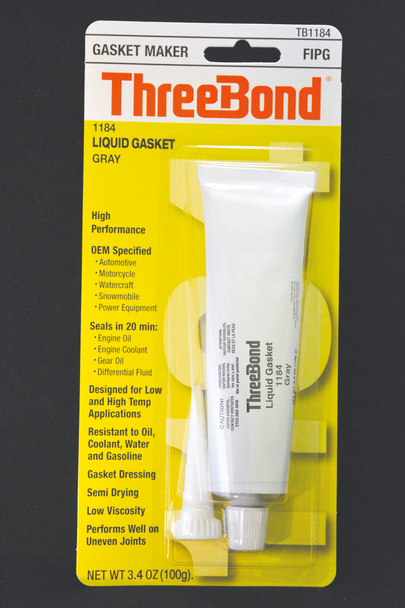 THREEBOND Liquid Gasket - 3.4 oz. net wt. - Tube 1184A100G