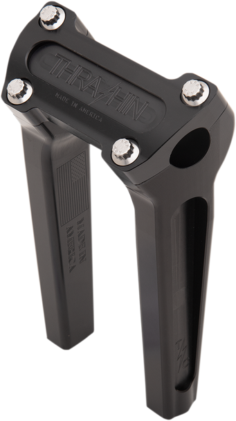 THRASHIN SUPPLY CO. Risers - Straight - 8" - Black TSC-8000-1