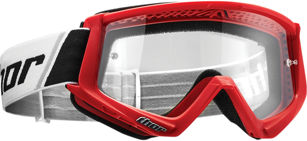 THOR Combat Goggles - Red/Black 2601-2077