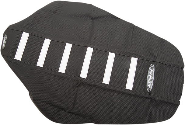 SDG 6-Ribbed Seat Cover - White/Black - YZ 85 95956WK