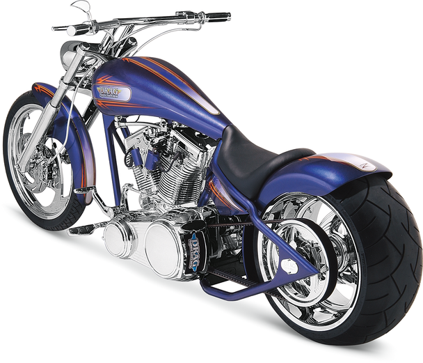 RUSS WERNIMONT DESIGNS Custom Rear Fender for Rigid Frames - Left-Side Drive - Steel - 11" W x 36.5" L 380309