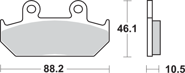 SBS HF Brake Pads - CB125TT 647HF