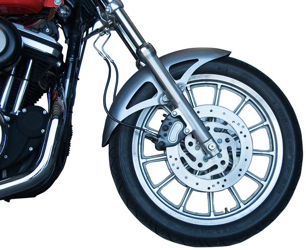 RUSS WERNIMONT DESIGNS Retro Front Fender - For 18"/19" Wheel - 4.75" W - FXD/XL Narrow Glide RWD-50229