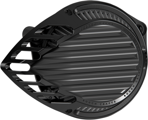 ROUGH CRAFTS Finned Air Cleaner - Black RC-600-001