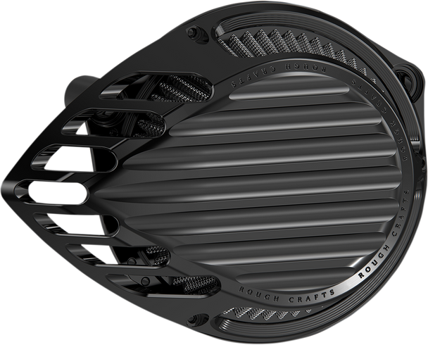 ROUGH CRAFTS Finned Air Cleaner - Black RC-600-000