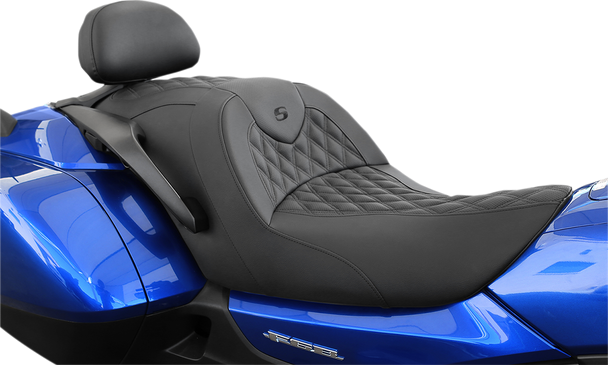 SADDLEMEN Roadsofa™ Seat - Lattice Stitched - F6B H23-20-182