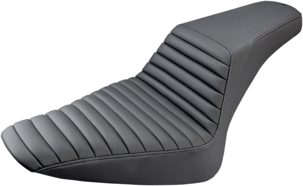 SADDLEMEN Step Up Seat - Tuck and Roll - Black - FLS 812-26-171