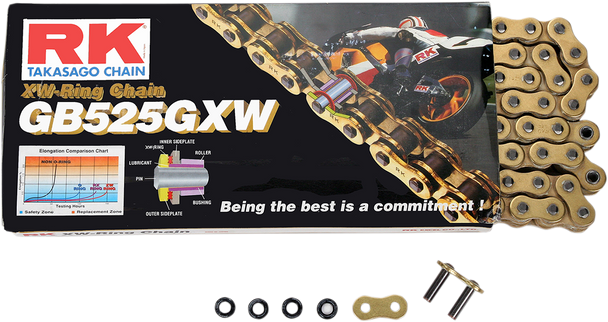 RK GB 525 GXW - Chain - 120 Links GB525GXW-120