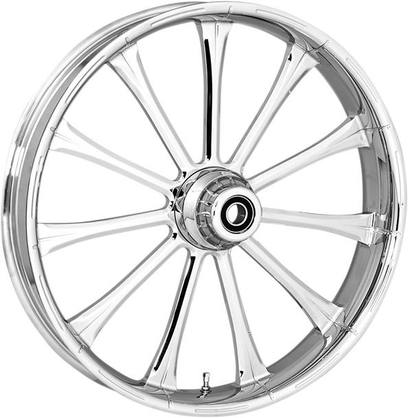 RC COMPONENTS Exile Front Wheel - Dual Disc/No ABS - Chrome - 21"x3.50" 21350-9031-122C
