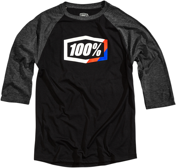 100% Tech Stripes Long-Sleeve T-Shirt - Black - Large 35012-001-12