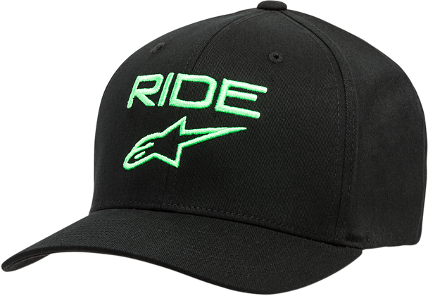 ALPINESTARS Ride 2.0 Hat - Black/Green - Large/XL 1019811141060LX