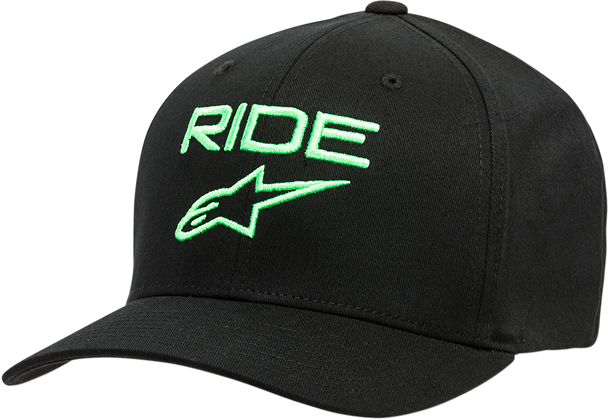 ALPINESTARS Ride 2.0 Hat - Black/Green - Small/Medium 1019811141060SM