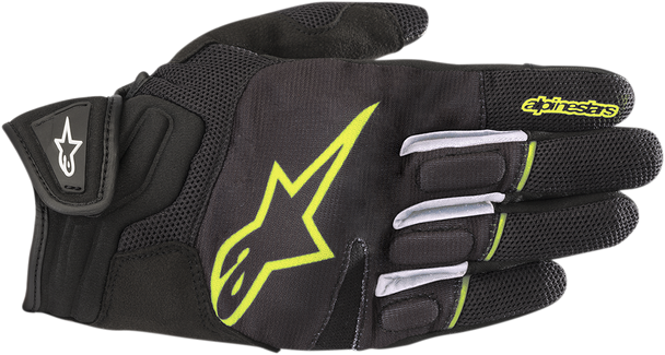 ALPINESTARS Atom Gloves - Black/Yellow - 3XL 3574018-155-3X