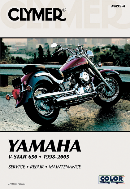 CLYMER Manual - Yamaha XVS650 V-Star M495-7