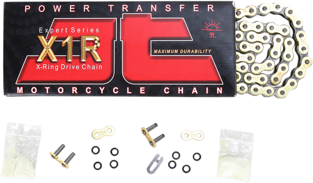 JT CHAINS 520 X1R - Heavy Duty X-Ring Sealed Drive Chain - GB - 114 Links JTC520X1RGB114D