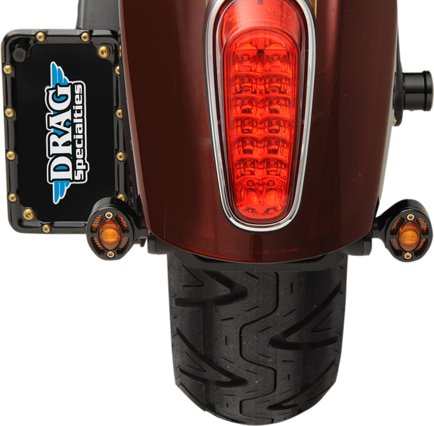 JOKER MACHINE LED Turn Signals - Black with Amber LEDs 05-250-AB