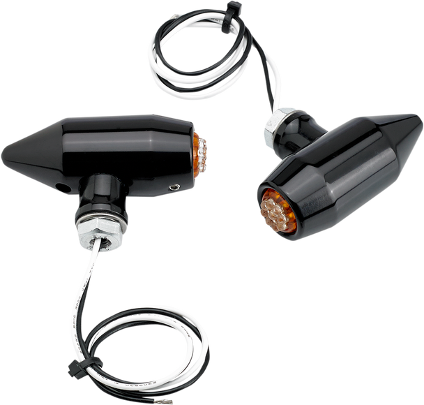 JOKER MACHINE Vega Center Mount LED Lights - Black/Amber 05-56-AB