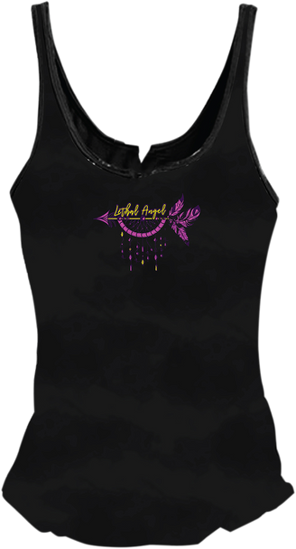 LETHAL THREAT Women's Tank Top - Broken Arrow - Black - Medium LA20605M