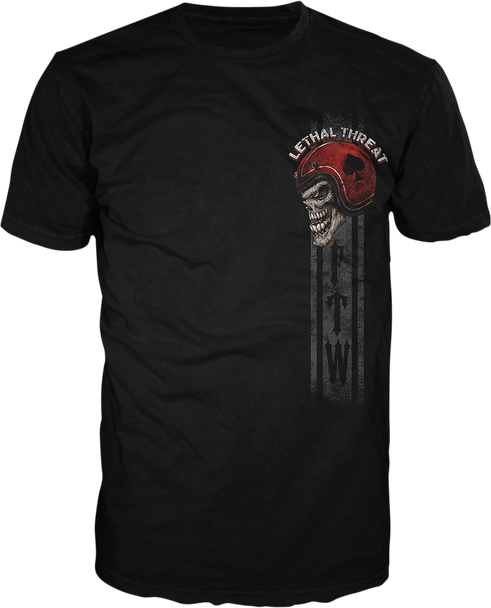 LETHAL THREAT Forever Two Wheels T-Shirt - Black - XL LT20898XL