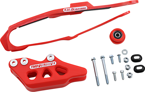 T.M. DESIGNWORKS Chain Guide/Slider - Honda - Red DCK-OR14-RD