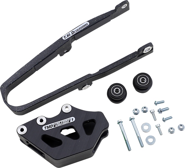 T.M. DESIGNWORKS Chain Guide/Slider - Kawasaki - Black KCP-KXK-BK T.M. DESIGNWORKS Chain Guide/Slider - Kawasaki - Black KCP-KXK-BK