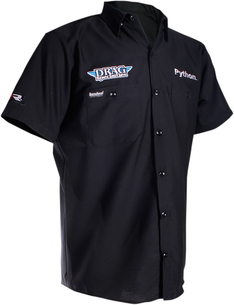 THROTTLE THREADS Shop Shirt - Black - 4XL DRG26S24BK4R