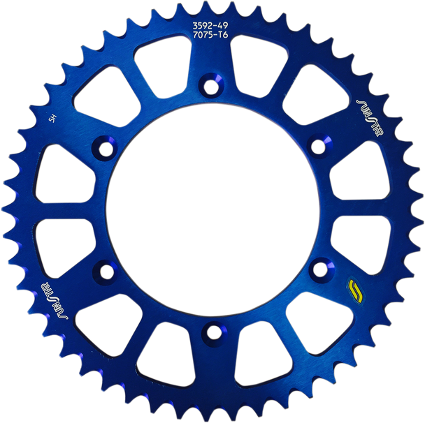 SUNSTAR SPROCKETS Rear Sprocket - 50-Tooth - Honda/Yamaha - Blue 5-359250BL