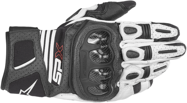 ALPINESTARS SPX AC V2 Gloves - Black/White - 3XL 3567319-12-3XL