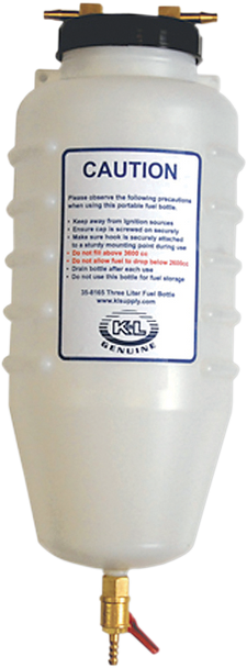 K&L SUPPLY F.I. Rated Fuel Bottle - 3 Liter 35-8165