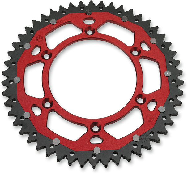 MOOSE RACING Dual Sprocket - Red - 50 Tooth 1210-210-50-13X