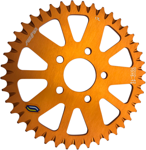 SUNSTAR SPROCKETS Rear Sprocket - 42 Tooth - KTM - Orange 5-001042OR